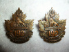 192nd Battalion (Crowsnest Pass) Collar Badge Pair